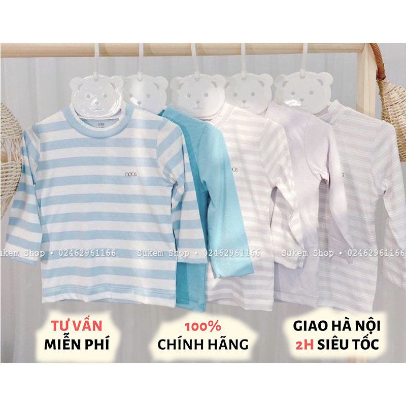 {Nous} áo giữ nhiệt Nous cổ 3cm size từ 3-6m đến 18-24m