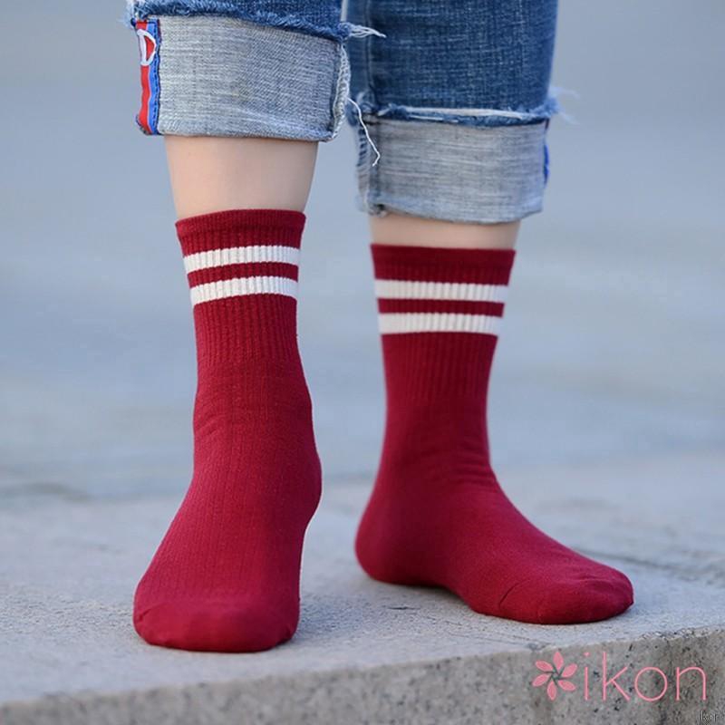 Tất Cotton hoạ tiết kẻ sọc cho phái nữ