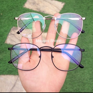 Kính Oval Kim Loại Hàn Quốc[Feeship 99K] kính mắt nam nữ đẹp -Tặng kèm khăn hộp-Bảo hành 12 tháng