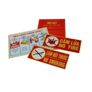 Nội quy tiêu lệnh+cấm lửa+cấm thuốc 4 tấm