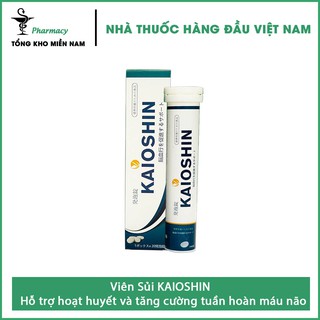 Viên Sủi Kaioshin - Hỗ trợ hoạt huyết và tăng cường tuần hoàn máu - tuýp 20 viên
