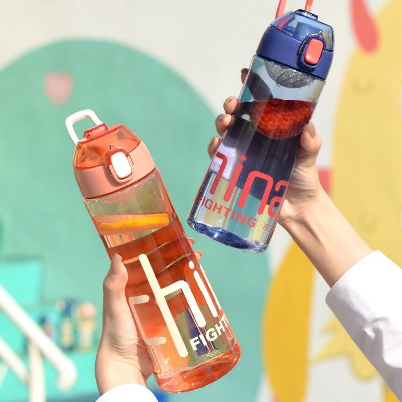 Bình đựng nước cute nhỏ ngọn dung tích 700ml phong cách thể thao năng động bình nước thể thao B23