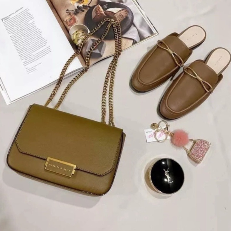 Túi Xách Nữ CK khoá vuông hàng quảng châu loại đẹp nút bấm siêu sang khắc chữ logo cực kì xinh hết nấc