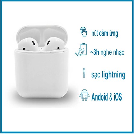 TAI NGHE INPODS i12 TWS 5.0 FULL MÀU HÀN QUỐC⚡️ TAI NGHE CẢM ỨNG BLUETOOTH KHÔNG DÂY SANG CHẢNH