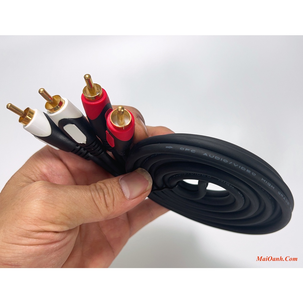 Cáp AV Hai Đầu Hoa Sen BAIAAST Chiều Dài 1.8M - JQB222