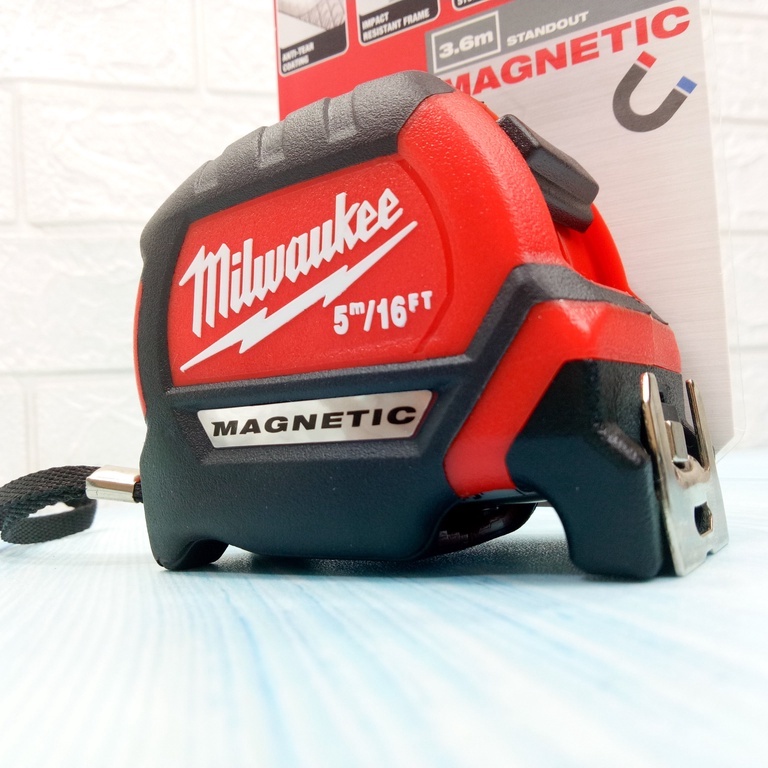 Thước cuộn Milwaukee, thước dây milwaukee có nam châm 5m-8m