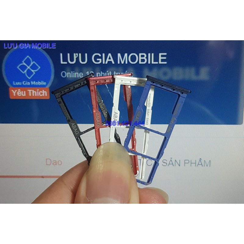 Khay sim Samsung Galaxy A21S công ty + Tặng cây que chọc sim chính hãng