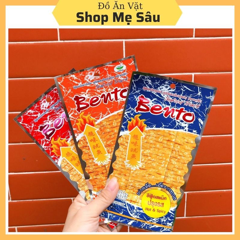 [Mã 267FMCGSALE giảm 8% đơn 500K] Mực Bento 💖FREESHIP 💖 Gói 6g Snack Mực Bento Thái Lan Đủ 3 Vị