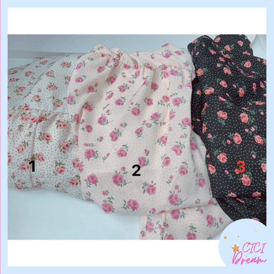 Chân váy nữ dài hoa nhí 3 tầng ulzzang siêu xinh, Chân váy xếp ly dài voan 3 tầng hoạ tiết hoa xinh xắn | BigBuy360 - bigbuy360.vn