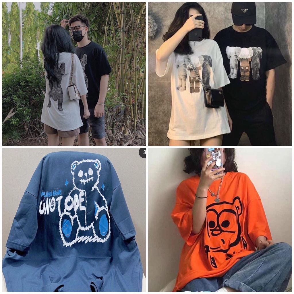 Áo phông from thụng ulazang unisex nhiều hình (ảnh thật)
