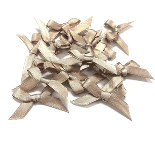 Combo 100 nơ ruy băng mini màu vàng đồng