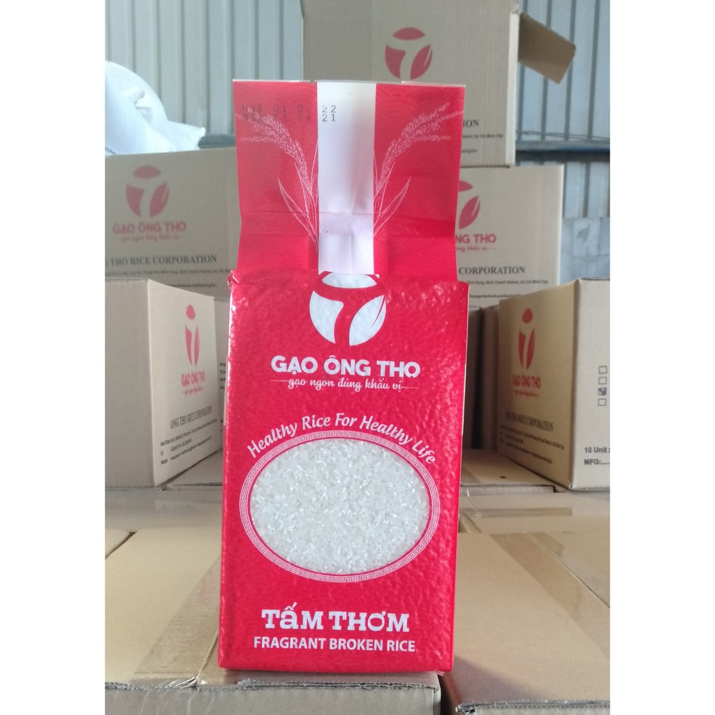 Tấm Thơm Gạo ST25 1Kg, nấu cháo dinh dưỡng cho bé, cơm tấm gia đình - Gạo Ông Thọ - Dẻo mềm, thơm nhẹ | BigBuy360 - bigbuy360.vn