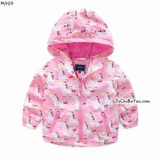 Áo khoác dù cho bé gái 2-6 tuổi