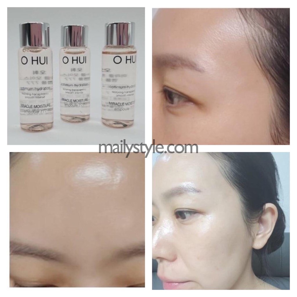 Sample tinh chất huyết thanh 777 Ohui siêu dưỡng ẩm dưỡng trắng và căng bóng da - Miracle Moisture Ampoule Ohui 777 1ml | BigBuy360 - bigbuy360.vn