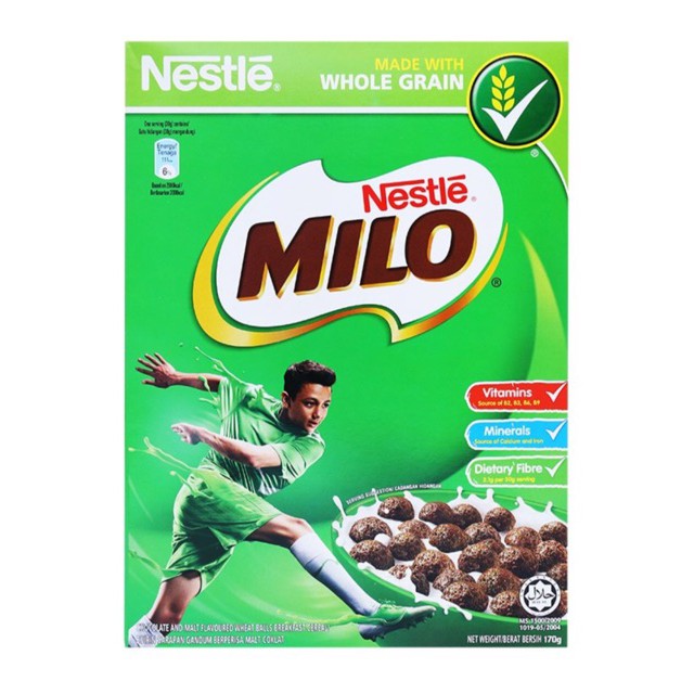 Ngũ cốc ăn sáng Nestle Milo hộp 170g