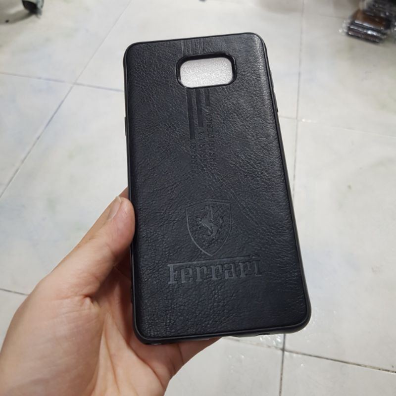 Ốp Samsung Note 3, Note 4,Note 5 dẻo kiểu da in logo