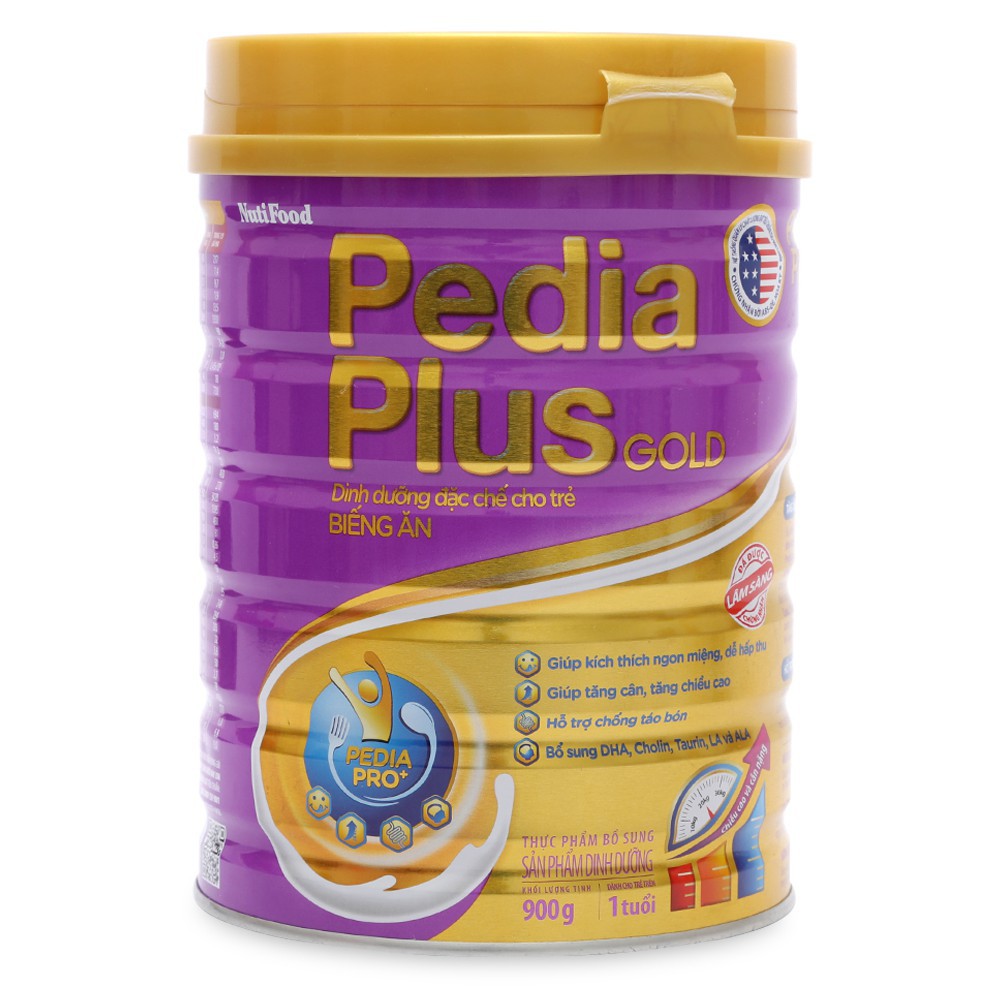 Sữa bột PEDIA PLUS GOLD TÍM LON 900G