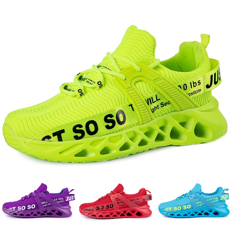 Giày Thể Thao Phối Lưới Thoáng Khí Siêu Nhẹ Thời Trang Cho Nam Và Nữ Size 36-47