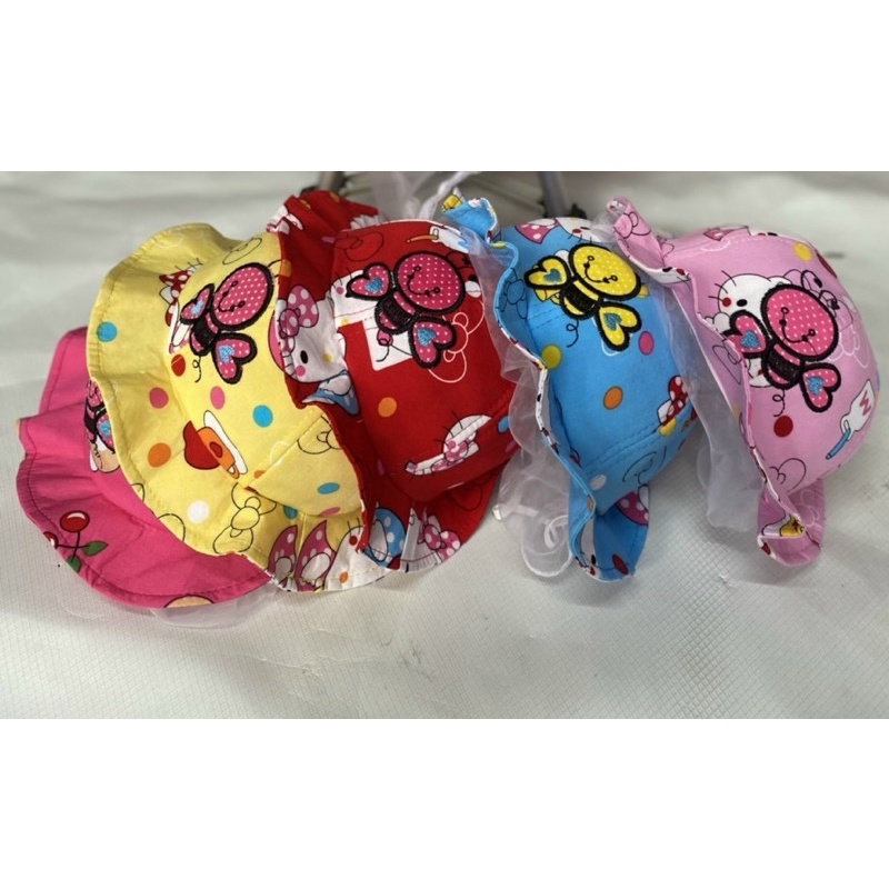 Nón , mũ có khăn voan cho bé sơ sinh cản gió, bụi ( bé từ 0-24 tháng tuổi)