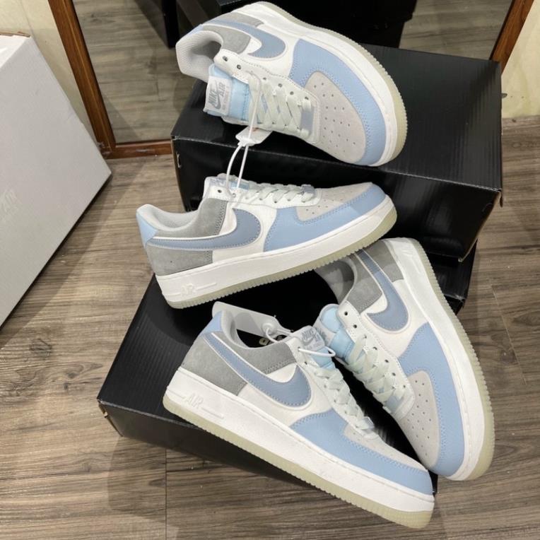 [FreeShip-Hàng Xịn] giày thể thao af1 xám xanh màu mới hàng cao cấp, Giầy Air force one Full phụ kiện