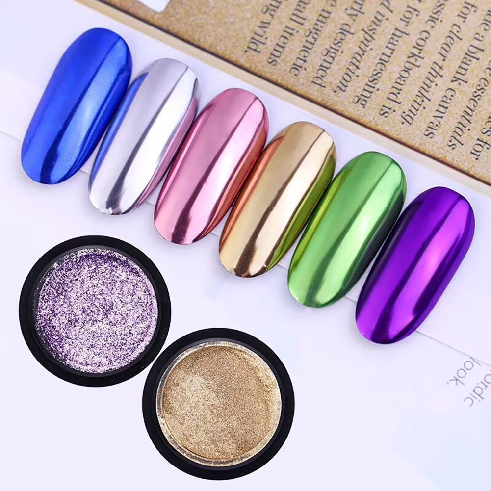 Bột Nhũ Ánh Kim Siêu Mỏng Trang Trí Móng Tay Nghệ Thuật 2ml