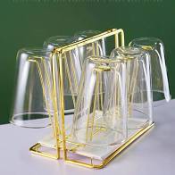 [GIẢM SỐC] KHAY ÚP CỐC, ÚP LY HỢP KIM MẠ VÀNG KÈM KHAY HỨNG NƯỚC CAO CẤP [ BẢO HÀNH 6 THÁNG ]