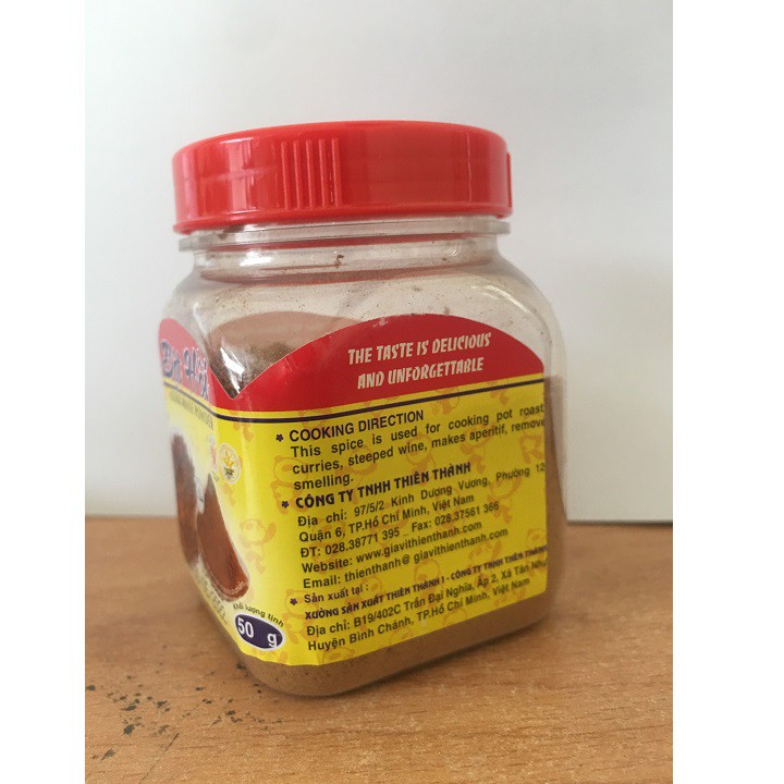 bột hồi nguyên chất Thiên Thành 50g (HÀNG VIỆT NAM CHẤT LƯỢNG CAO)