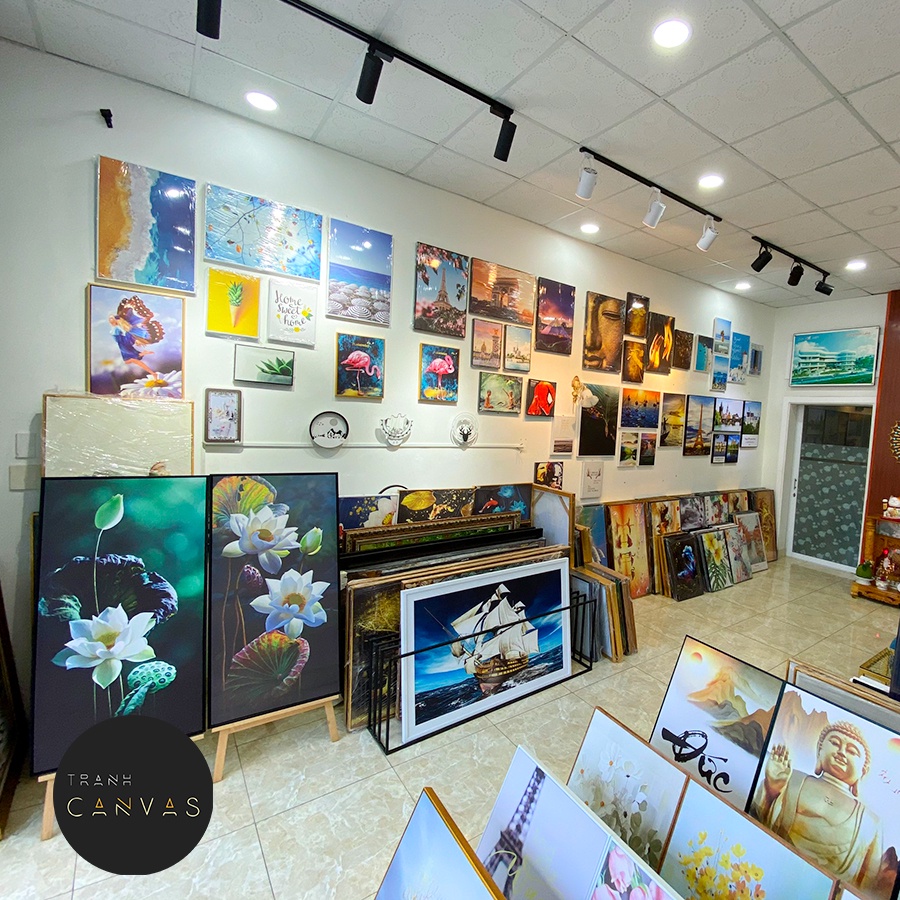 Tranh bộ canvas 5 tấm treo tường phong cách hiện đại- Tranh treo phòng khách