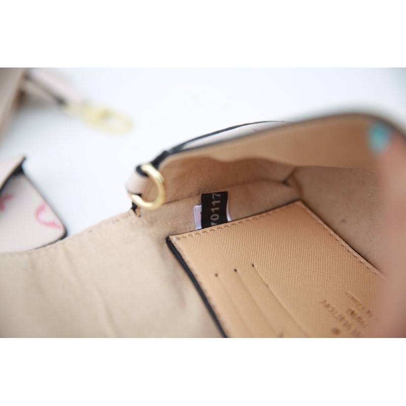 Set lv Felicie 3in1 Hàng da xịn sz 18