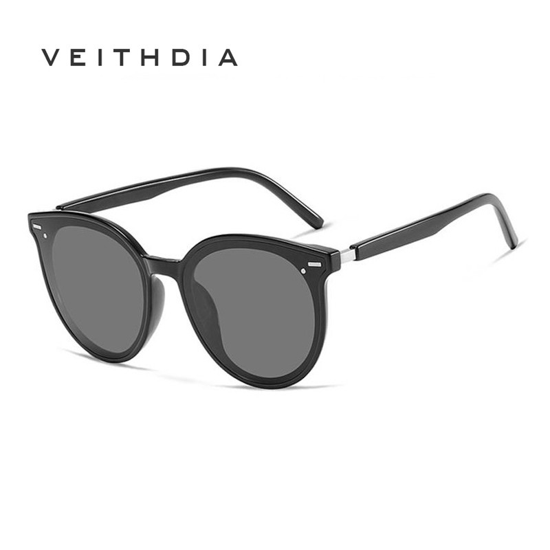 Kính mát nữ VEITHDIA 8520 phân cực màu đen mờ phong cách photochromic | BigBuy360 - bigbuy360.vn