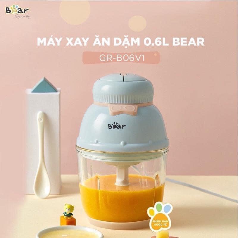 Máy xay đa năng xay thức ăn dặm BEAR hình nơ cho bé - 0.6L