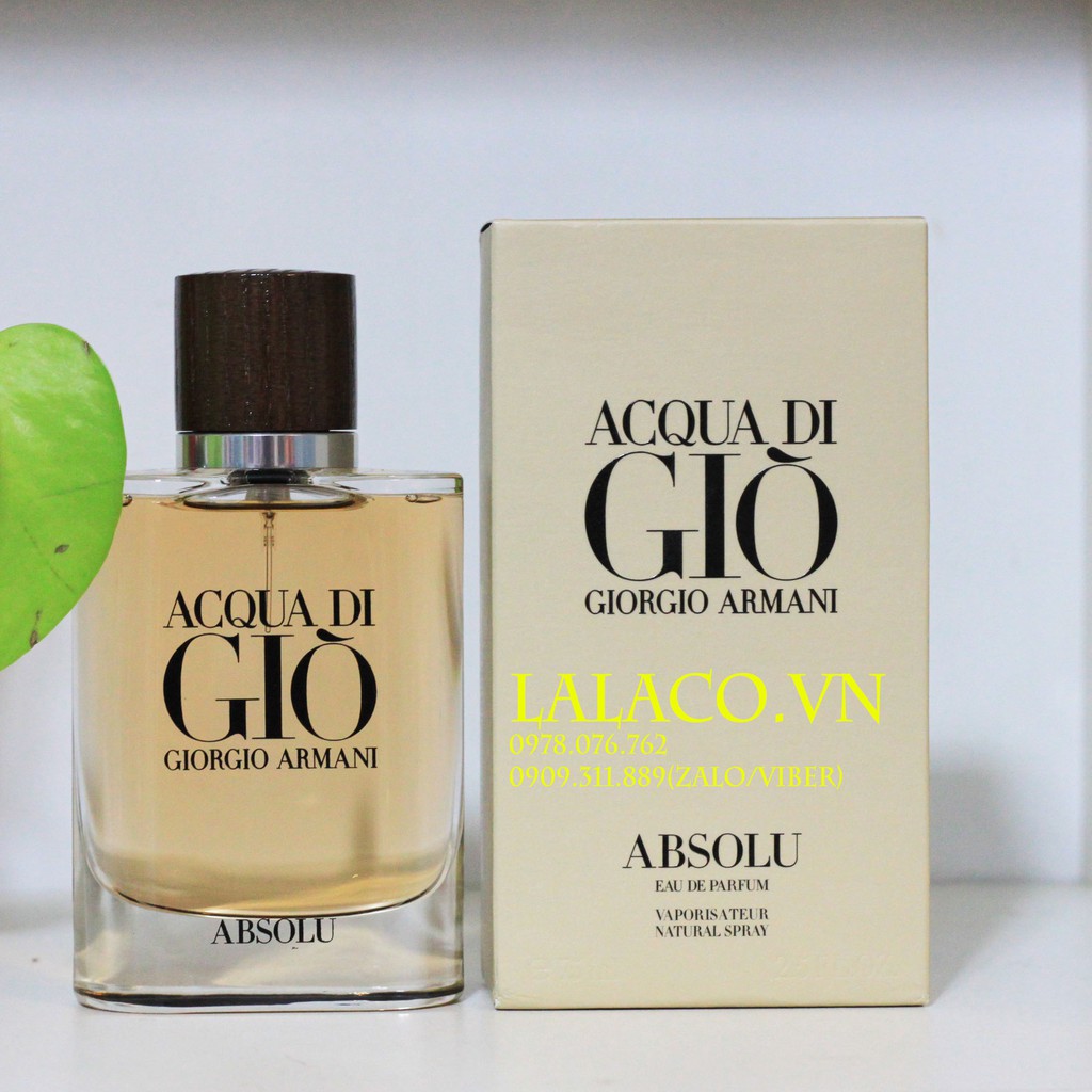 [75ml] Nước hoa Nam Giogio Armani Acqua Di Gio Absolu - Hàng Pháp