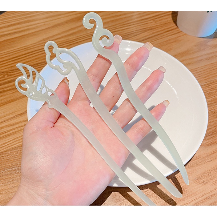 Trâm Cài Tóc Cổ Trang Trong Suốt Phong Cách Trung Hoa YOS