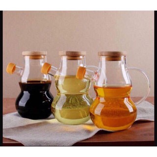Bình rót thuỷ tinh nắp gỗ 600ml