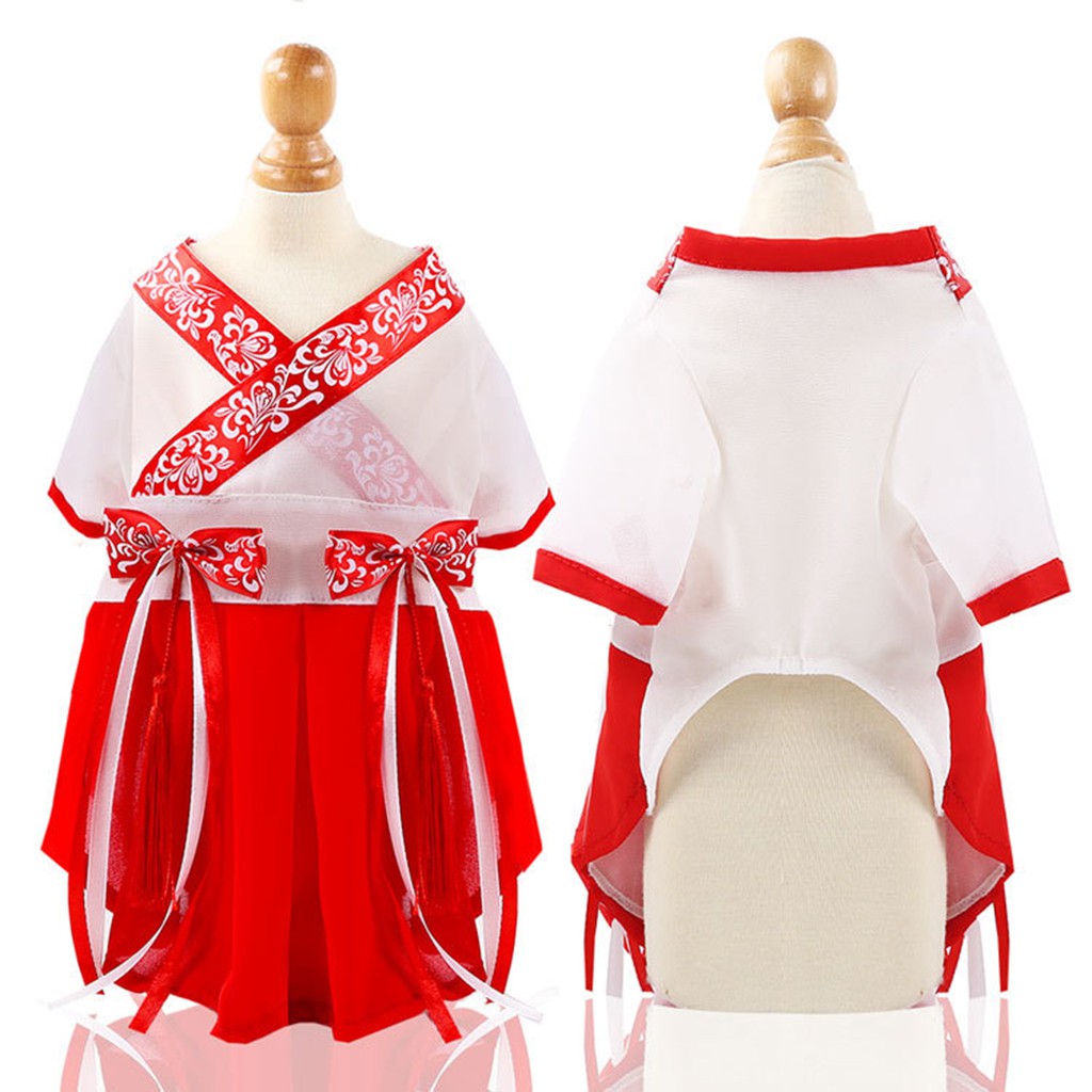 Đầm Cotton Phong Cách Trung Hoa Cho Thú Cưng