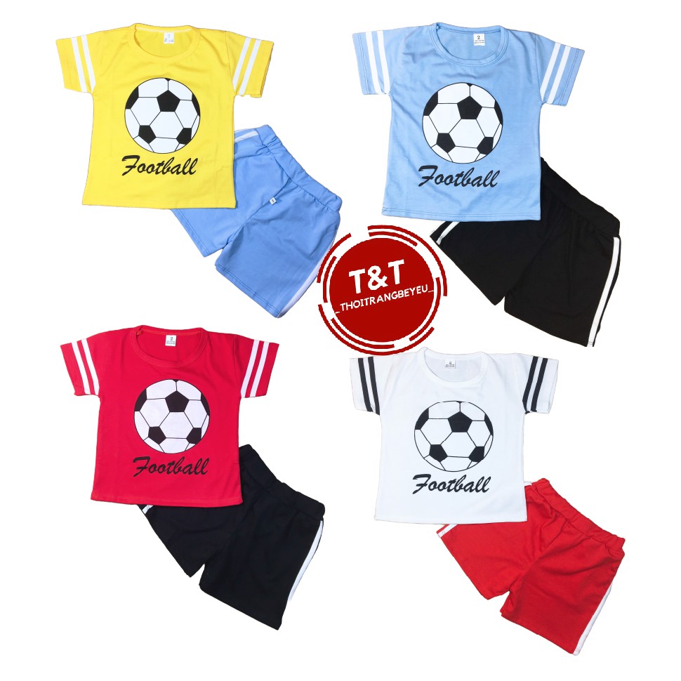 ️⚽️ ️  BỘ COTTON BÉ TRAI-BÉ GÁI TỪ 8KG-20KG BÓNG ĐÁ 2021 JMD38