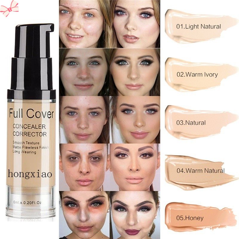 Kem Che Khuyết Điểm Toàn Diện 6ml Chống Thấm Nước Giúp Che Phủ Quầng Thâm Mắt