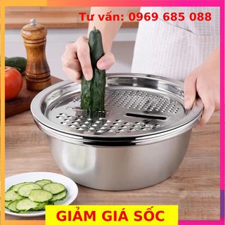 Rổ nạo 3 trong 1 inox