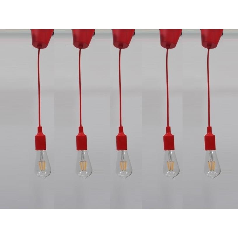 Bộ 5 dây đèn thả trang trí bóng led Edison ST64 4W