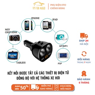 Tẩu chia sạc ô tô, tẩu chia sạc ô tô hyundai hy-16 dùng điện 12 - 24V