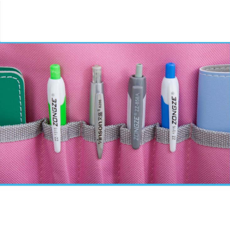 Túi oxford 14 ngăn thông minh kèm giỏ đựng đồ uống, túi treo bàn tiết kiệm diện tích - giao màu ngẫu nhiên