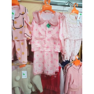 Bộ ngủ pijama lụa cho bé gái