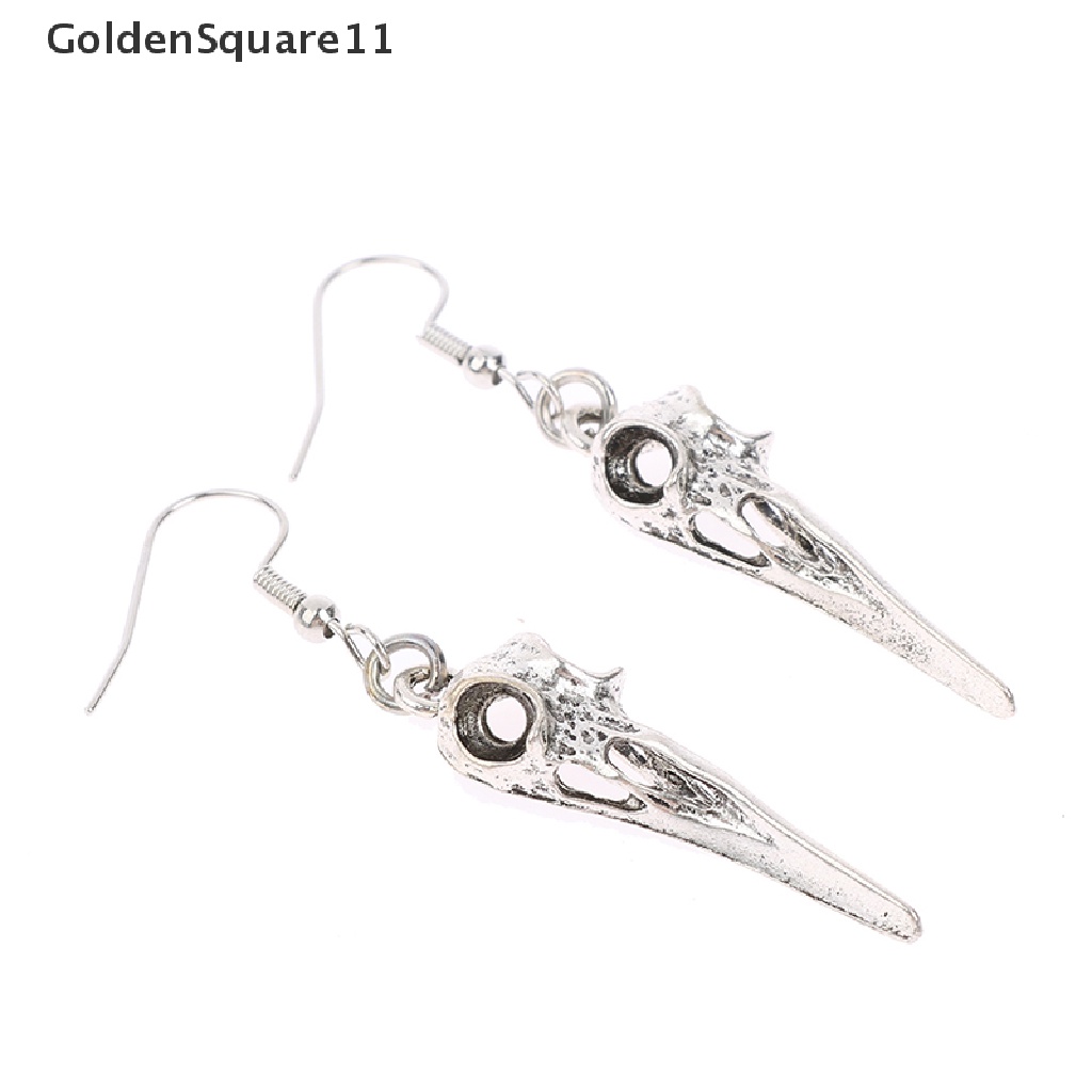 [Goldsquare11] Bông Tai Hình Đầu Lâu Chim Phong Cách Gothic Quà Tặng Phong Cách Punk