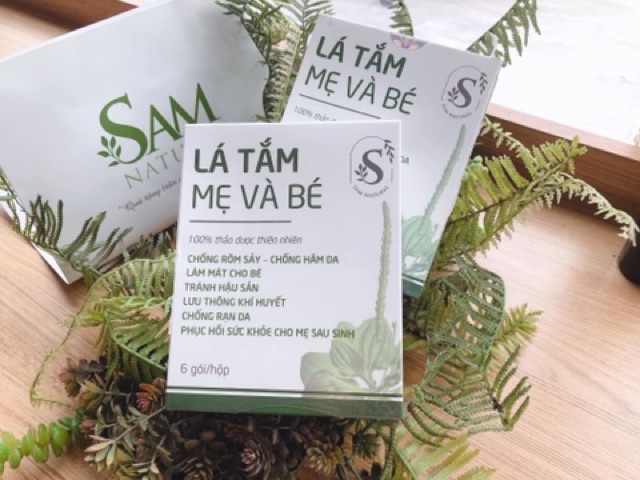 Lá tắm cho mẹ sau sinh và bé Sam Natural