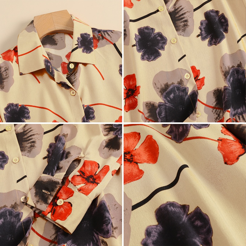 ZANZEA Áo Sơ Mi Dài Tay In Họa Tiết Thời Trang Hàn Quốc Cho Nữ