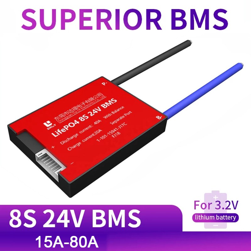 Bảng Mạch Cân Bằng 8s 24v 15a 20a 30a 40a 50a 60a Lifepo4 Cho Xe Scooter Điện