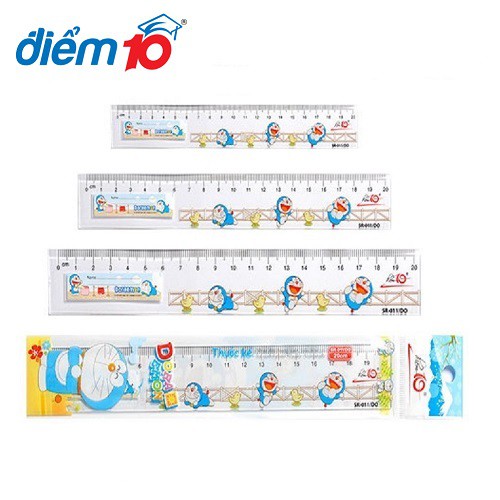 [Giá sỉ]  Thước kẻ TL cứng 20cm 𝑻𝒉𝒊𝒆̂𝒏 𝑳𝒐𝒏𝒈 Điểm 10 Doraemon TP-SR011/DO