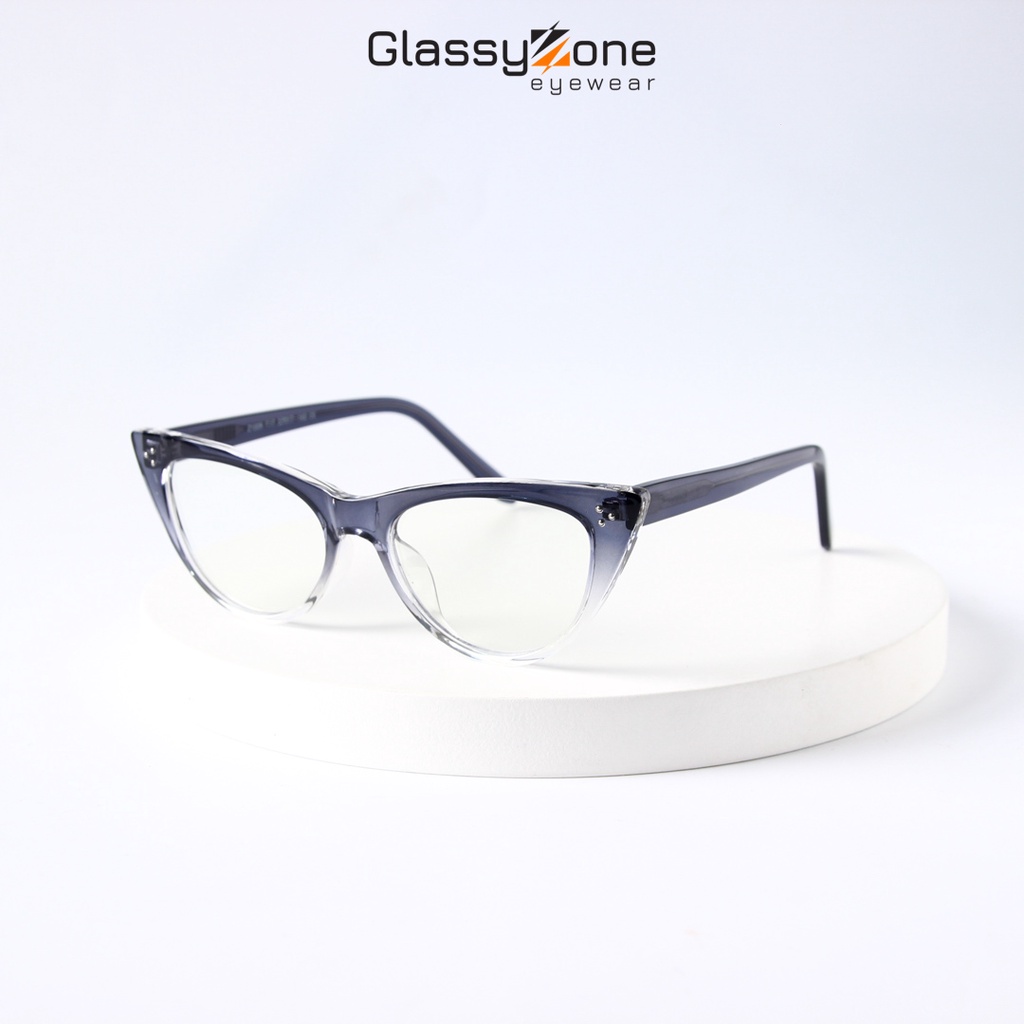Gọng kính cận, Mắt kính giả cận nhựa Form mắt mèo thời trang Nữ Dinah - GlassyZone