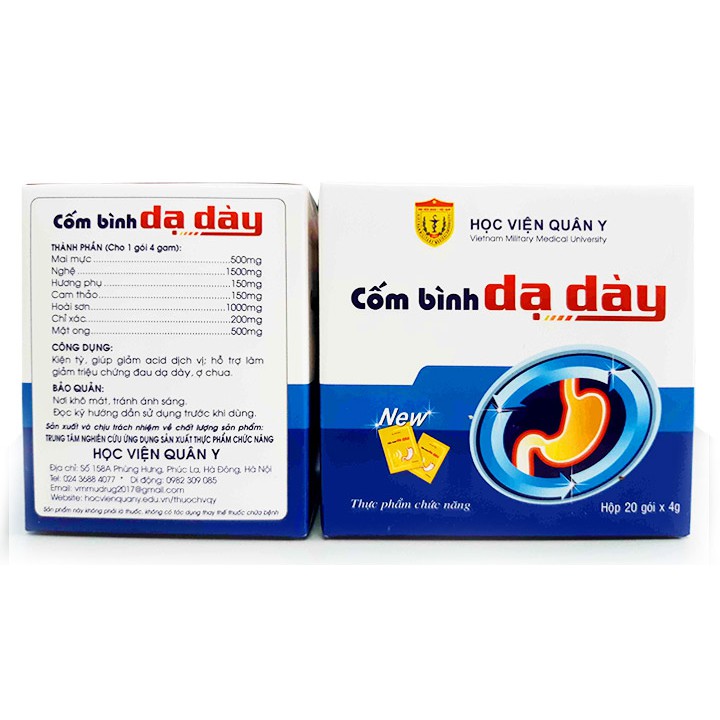 Cốm bình Dạ Dày - Hỗ trợ giúp kiện tỳ, giúp giảm acid dịch vị, giảm đau dạ dày và trào ngược (20 gói)