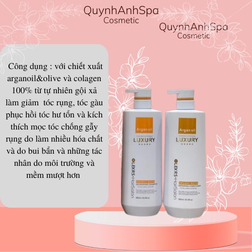 Bộ dầu gội xả Olexrs Luxury dầu gội xả phục hồi tóc hư tổn , chống rụng tóc , 500-1000ml quynhanhspa20